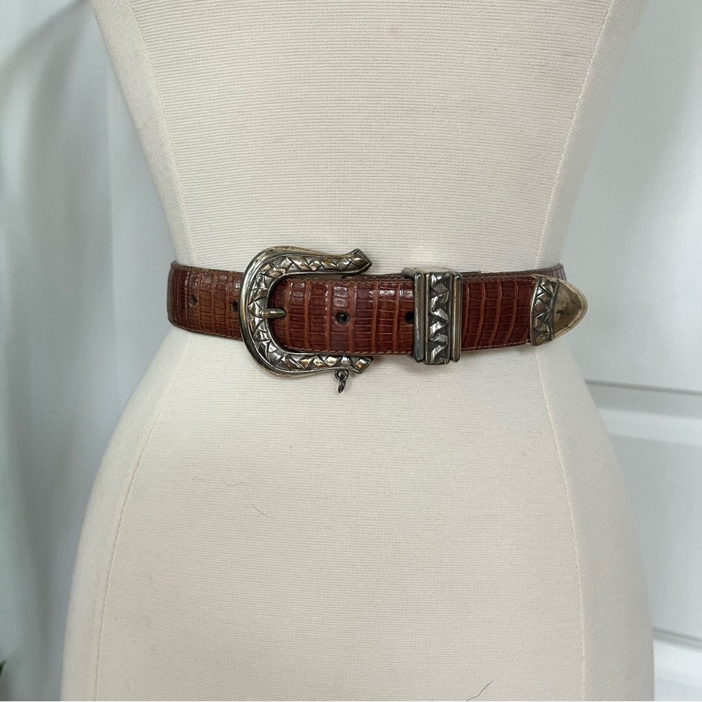 Vintage Brighton Alligator Belt